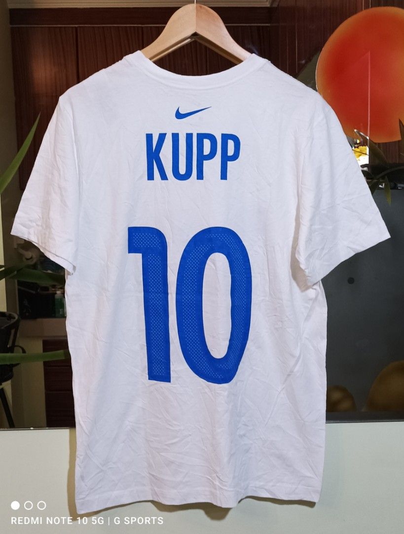 Men's Nike Cooper Kupp White Los Angeles Rams Super Bowl LVI Player Name & Number T-Shirt