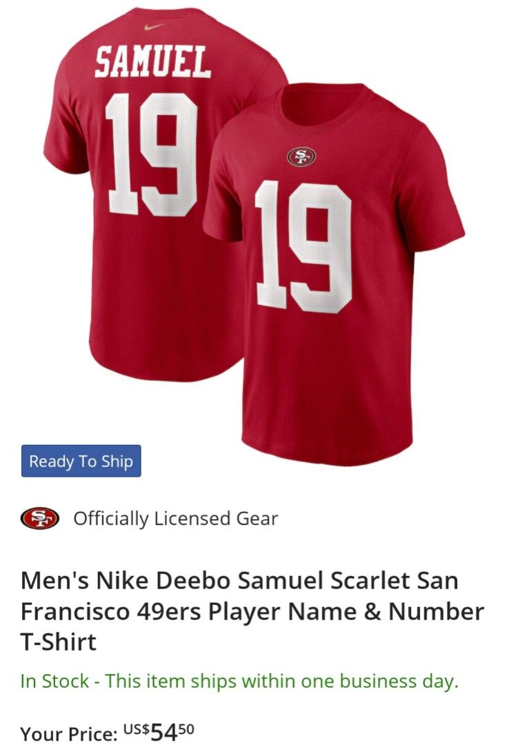 Nike Women's San Francisco 49ers Deebo Samuel #19 Game White Jersey