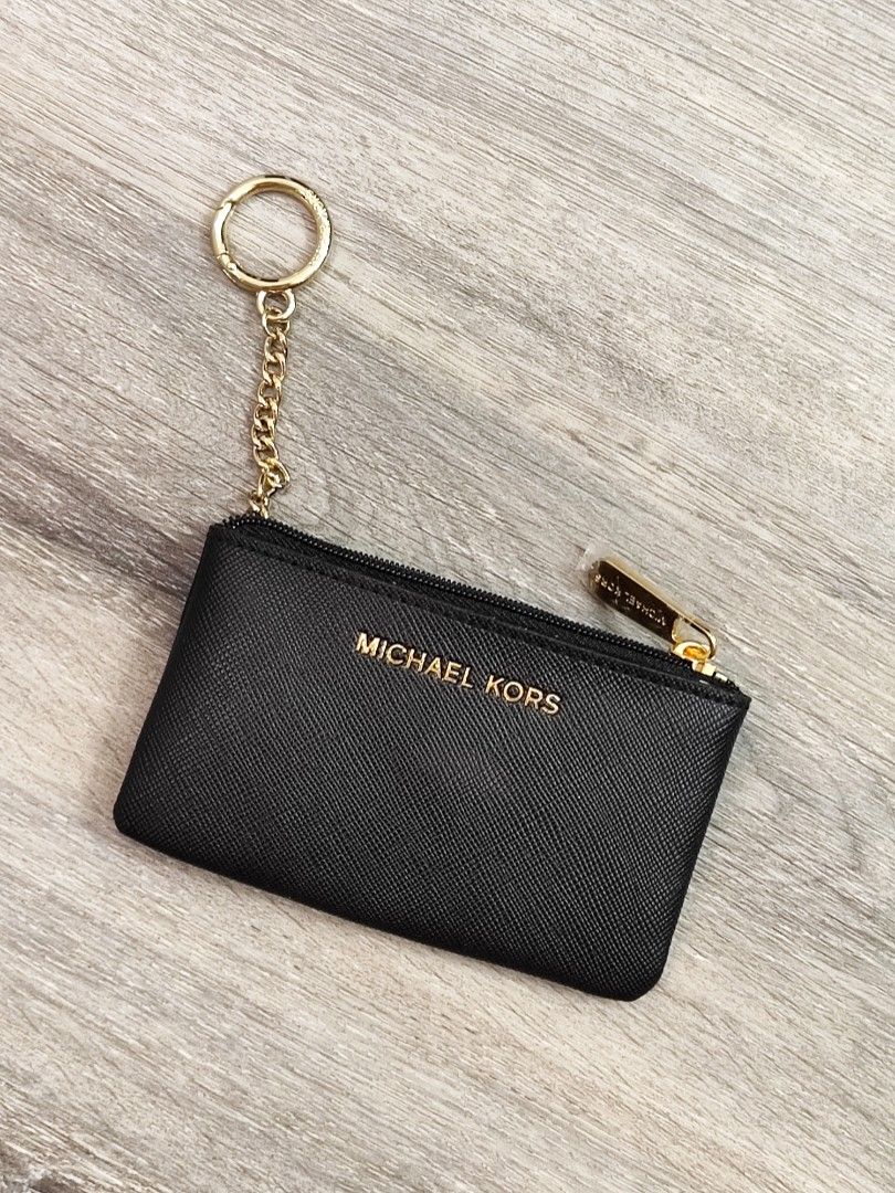 Michael Kors JetSet Travel Small Leather TopZip CoinPouch KeyRing – Gaby's  Bags