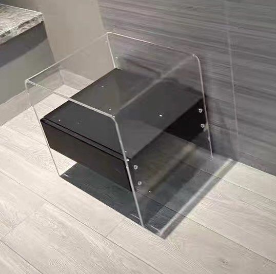 Minimalist acrylic bedside table, Furniture & Home Living, Furniture