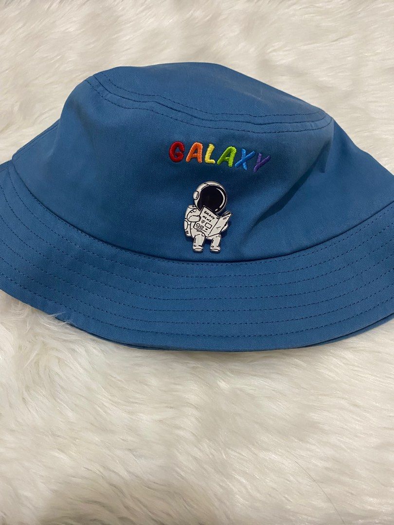 Miniso Galaxy Blue Bucket Hat on Carousell