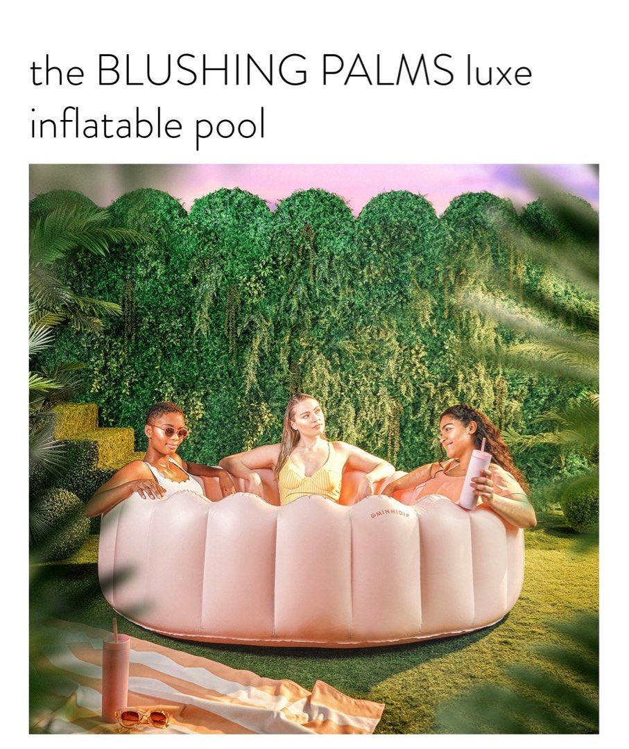 Minnidip luxe inflatable pool shop