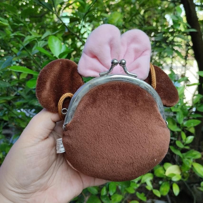 Disney Minnie Mouse Bag Girls Purse Plush Head EUC - Granith