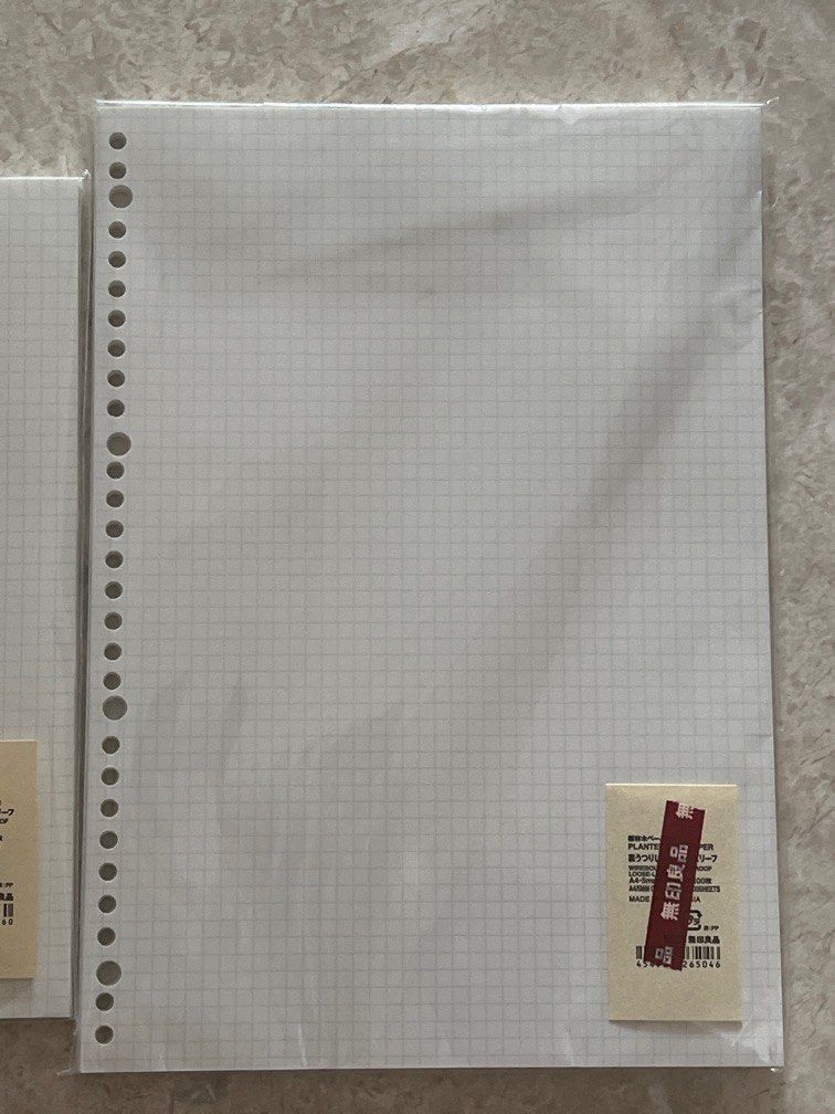 Muji B5 & A4 Grid Papers, Hobbies & Toys, Stationery & Craft ...