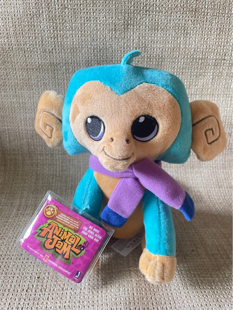 National Geographic Animal Jam Monkey Plush, Hobbies & Toys, Toys