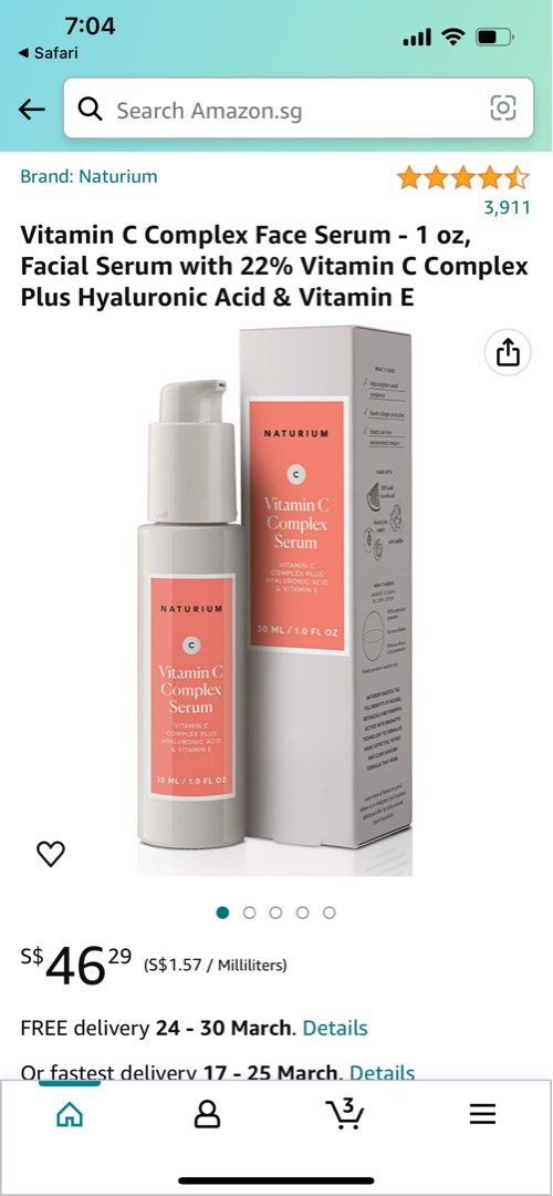 Naturium Vitamin C Complex Face Serum 30ml, Beauty & Personal Care