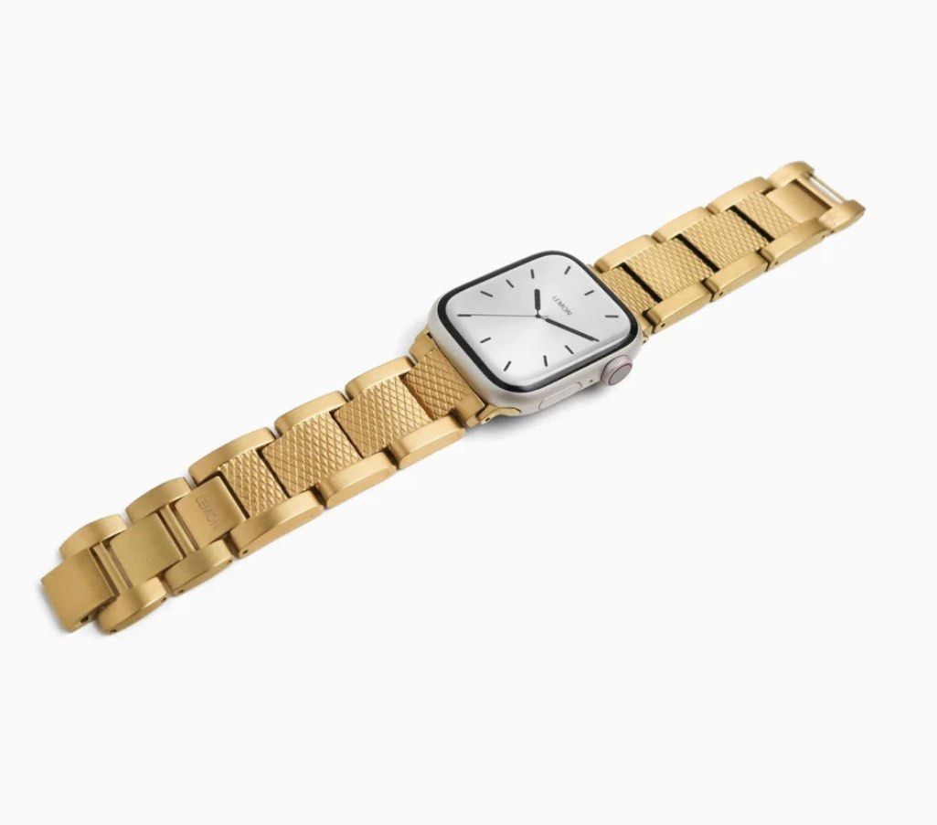 Gold plated outlet watch band