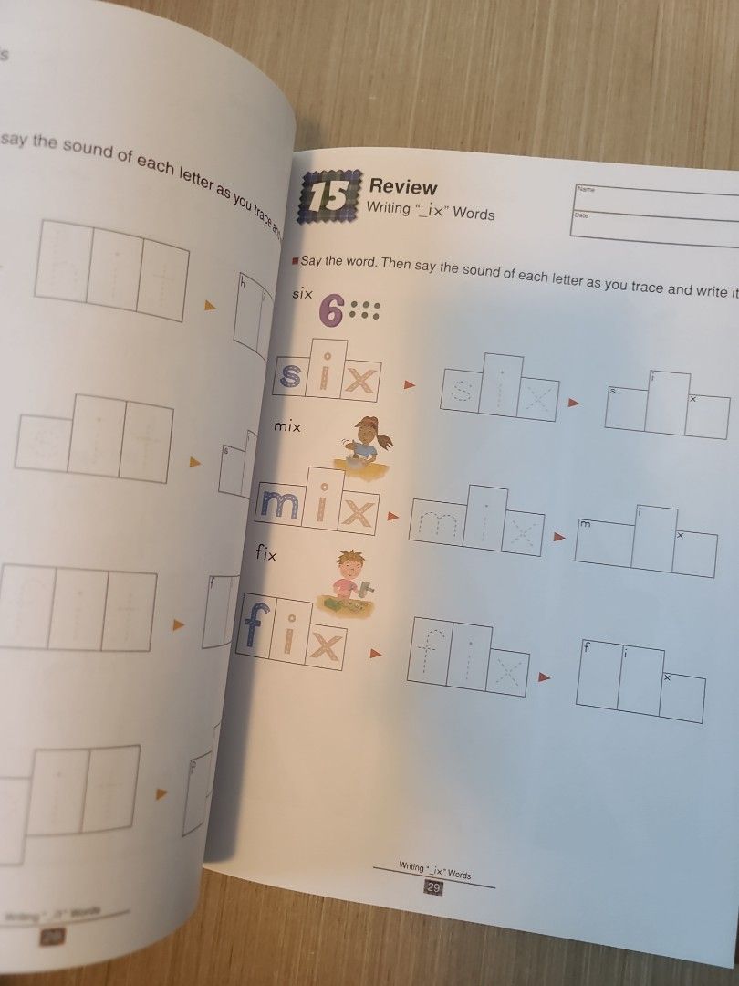 New KUMON kindergarten exercise learning English writing spelling