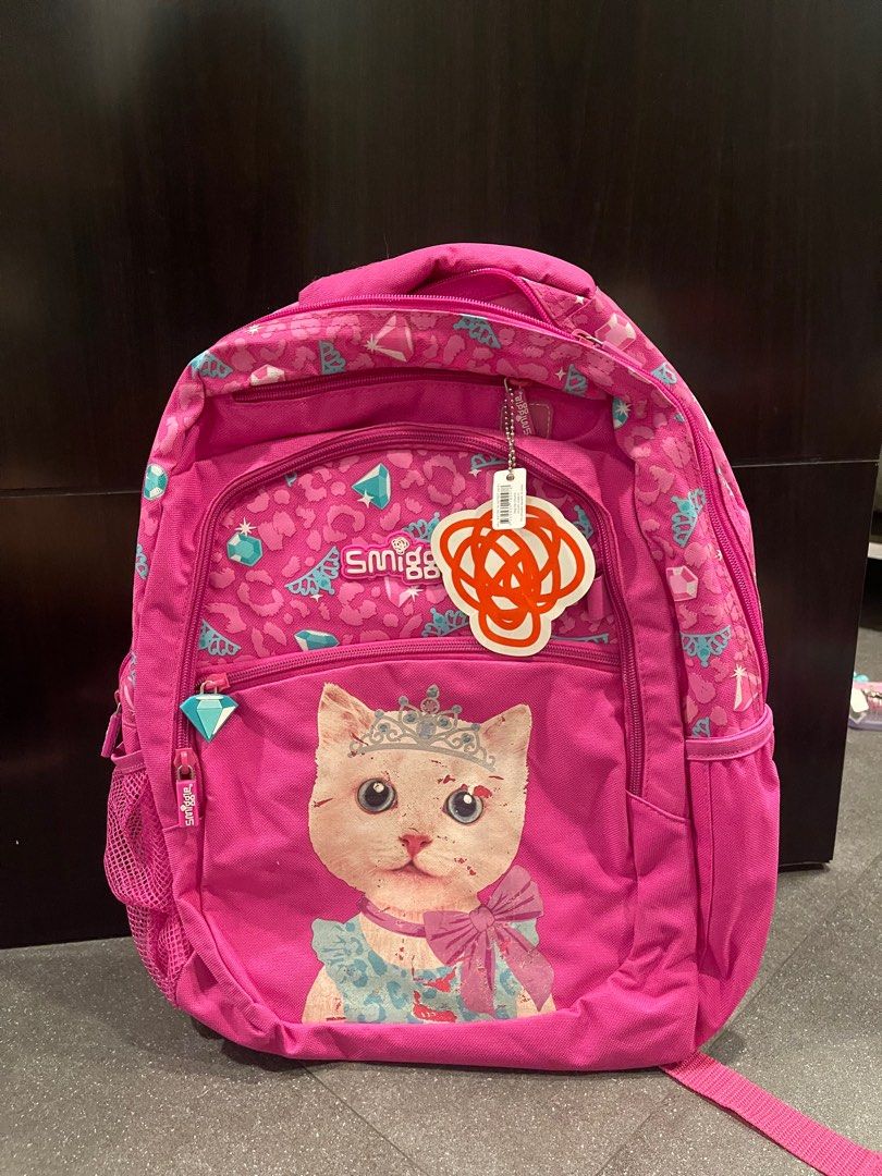 [NEW] Smiggle Cat Backpack on Carousell