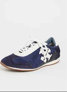 New Tory Burch Perfect Navy Sneakers Sz 36