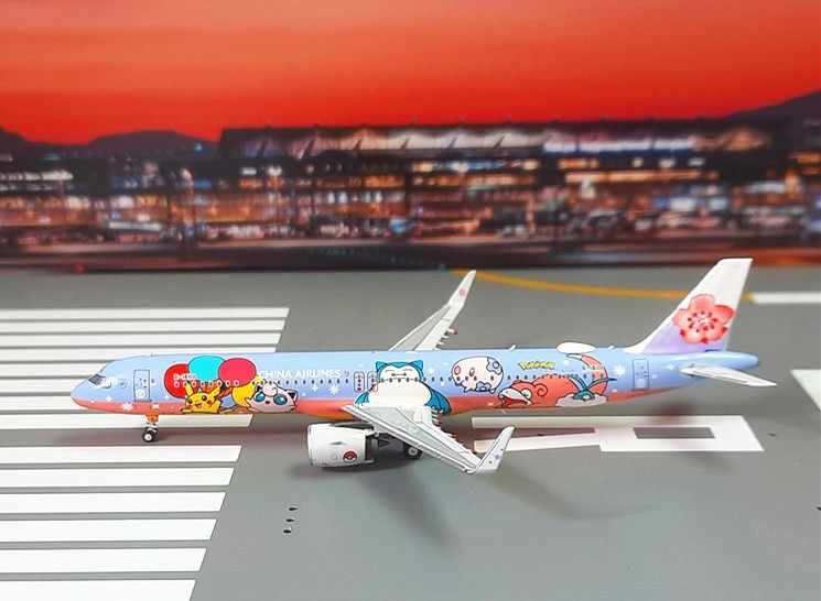NG MODEL 1:400,飛機模型,CHINA AIRLINES 中華航空A321neo Pikachu Jet 