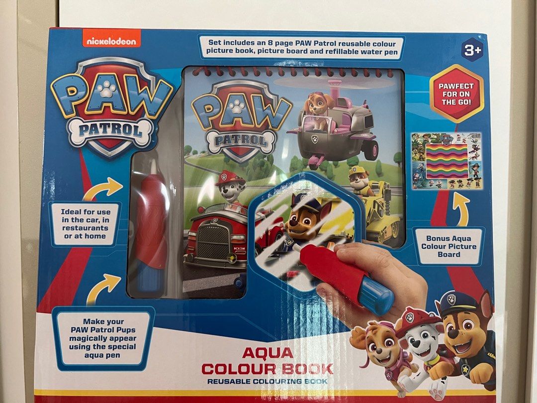 Nickelodeon Paw Patrol Aqua Colour Book, Hobbies & Toys, Toys & Games ...