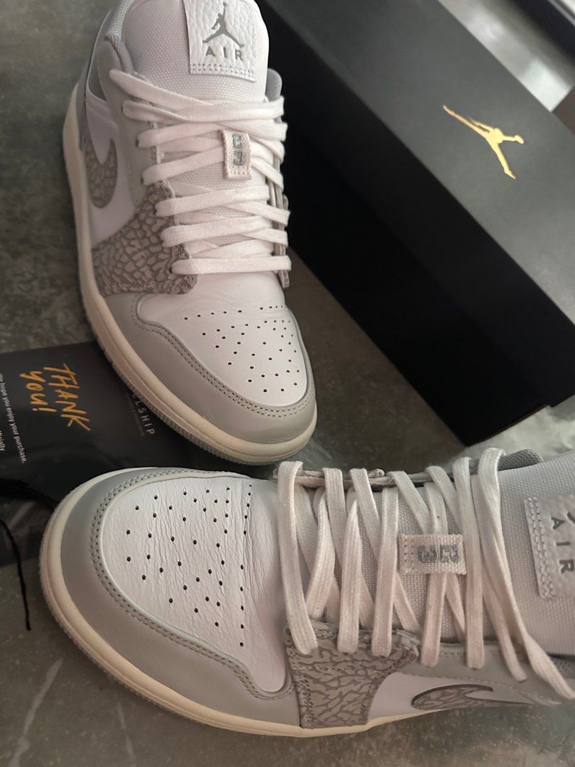 Air jordan 1 low top elephant print