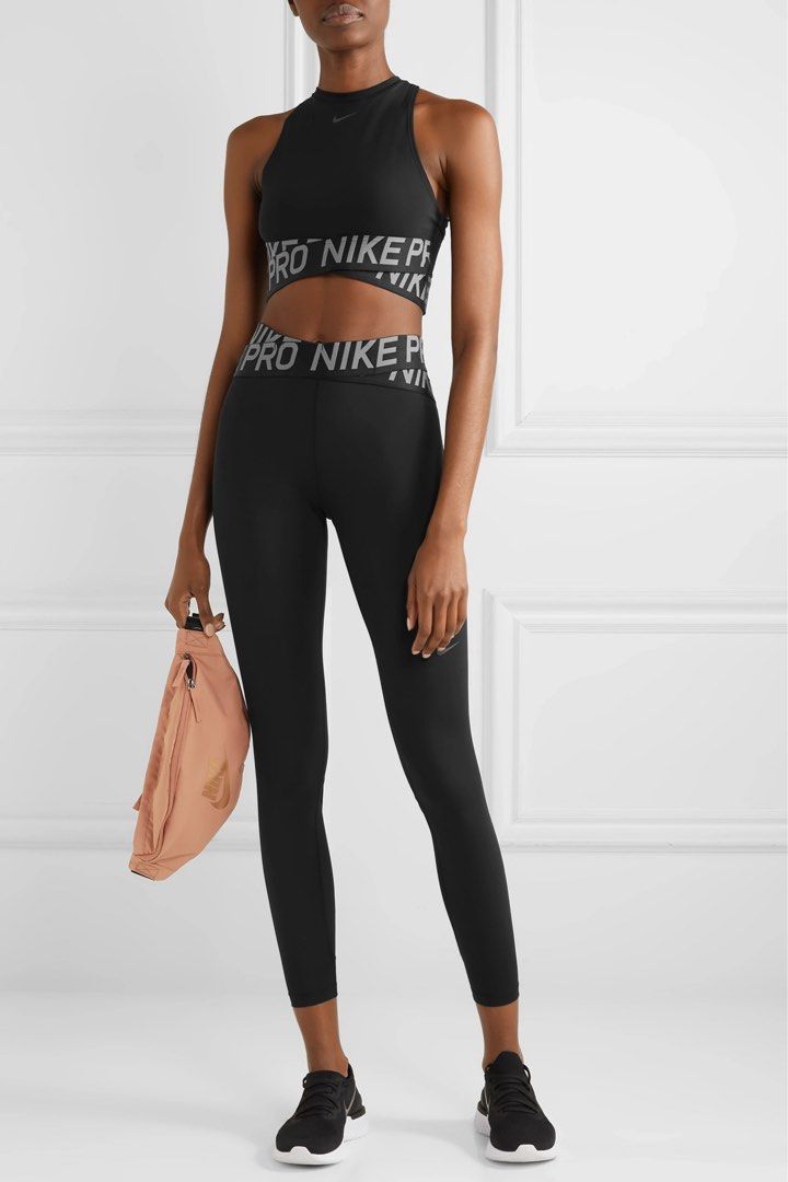 Nike Pro crossover waistband leggings, Women's Fashion, Activewear on  Carousell