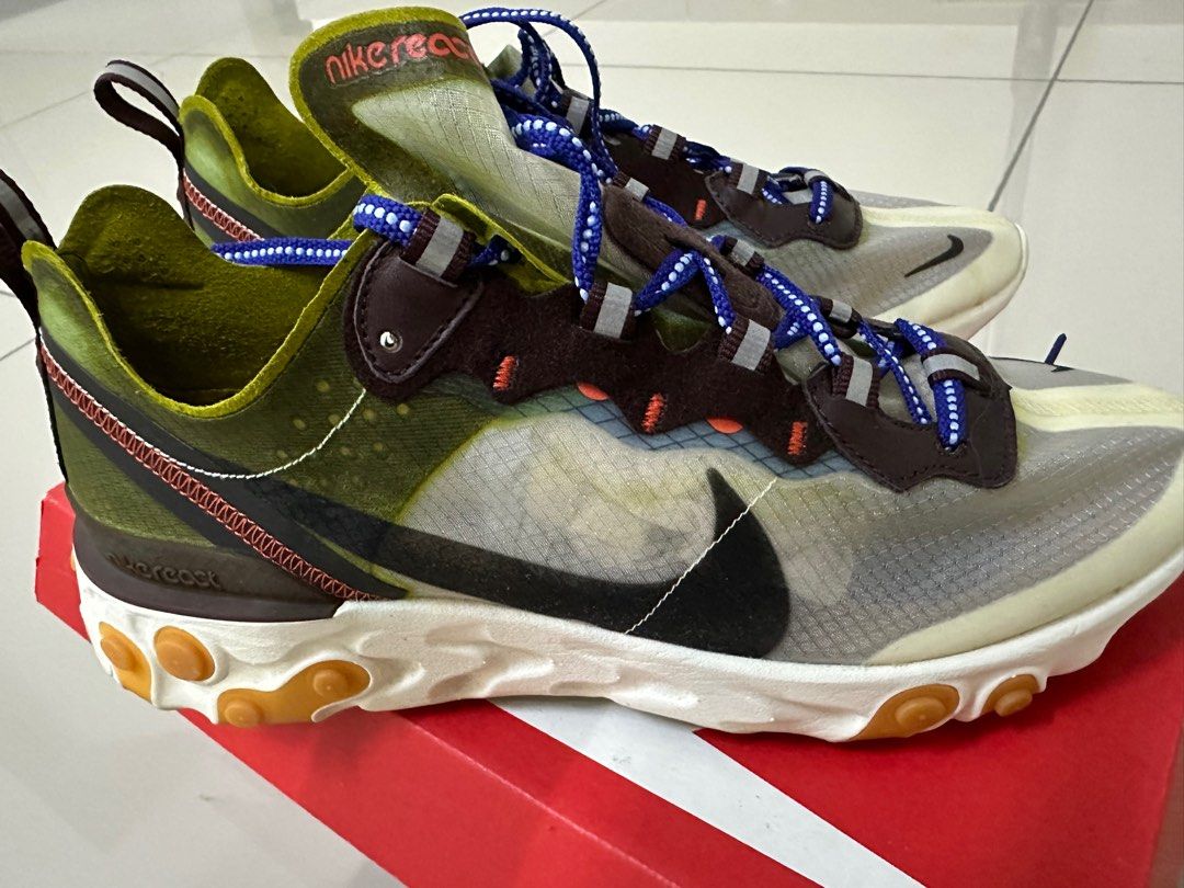 Nike React Element 87 Moss Men s Fashion Footwear Sneakers on