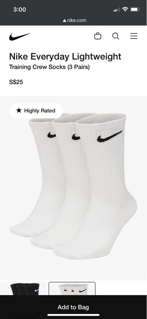 Nike Socks [one pair], Men's Fashion, Watches & Accessories, Socks on  Carousell