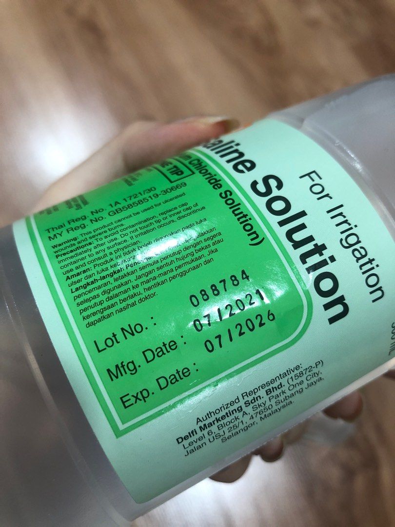 Normal saline solution for contact lens, Beauty & Personal Care, Vision
