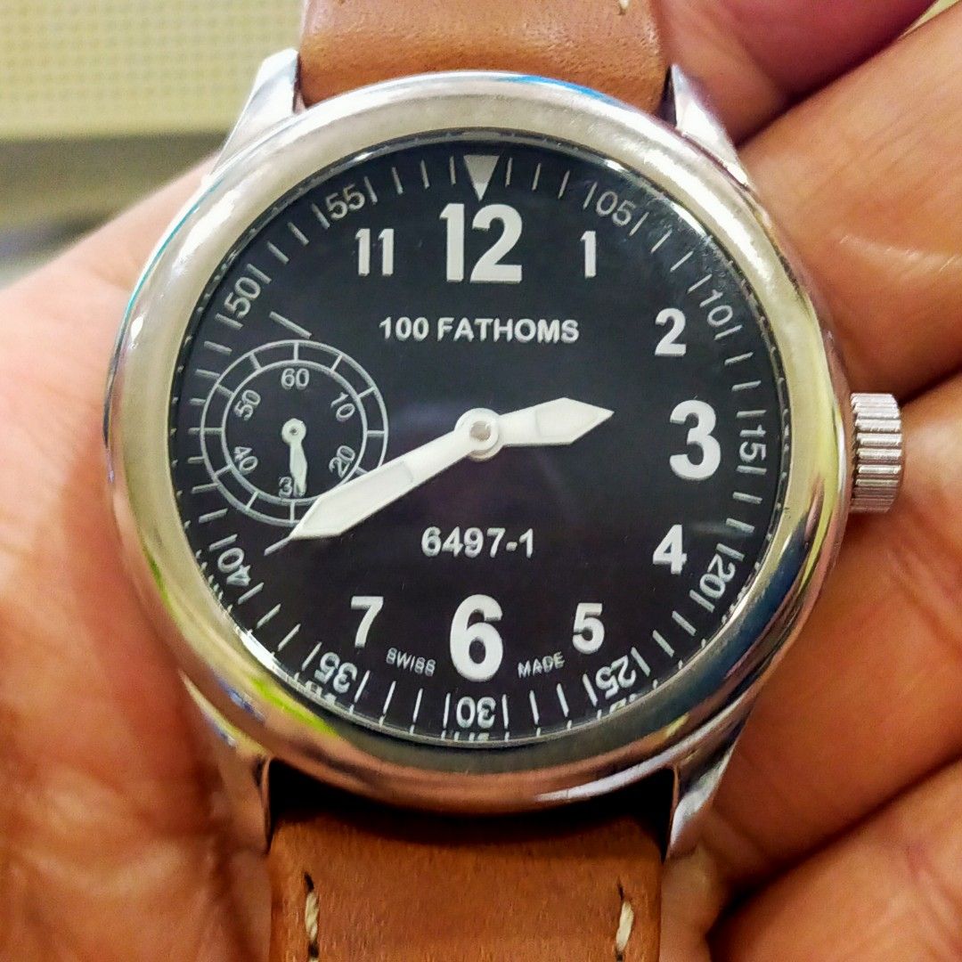 NOS 100 Fathoms Fahrenheit 200m Swiss Watch Luxury Watches on