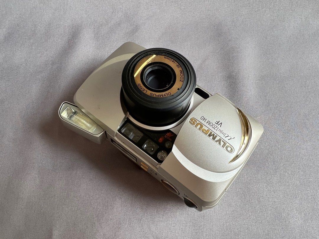 送電池［美品級］Olympus μ [mju：] mju zoom 140VF 生活防水 喵兔系列 變焦喵 底片相機