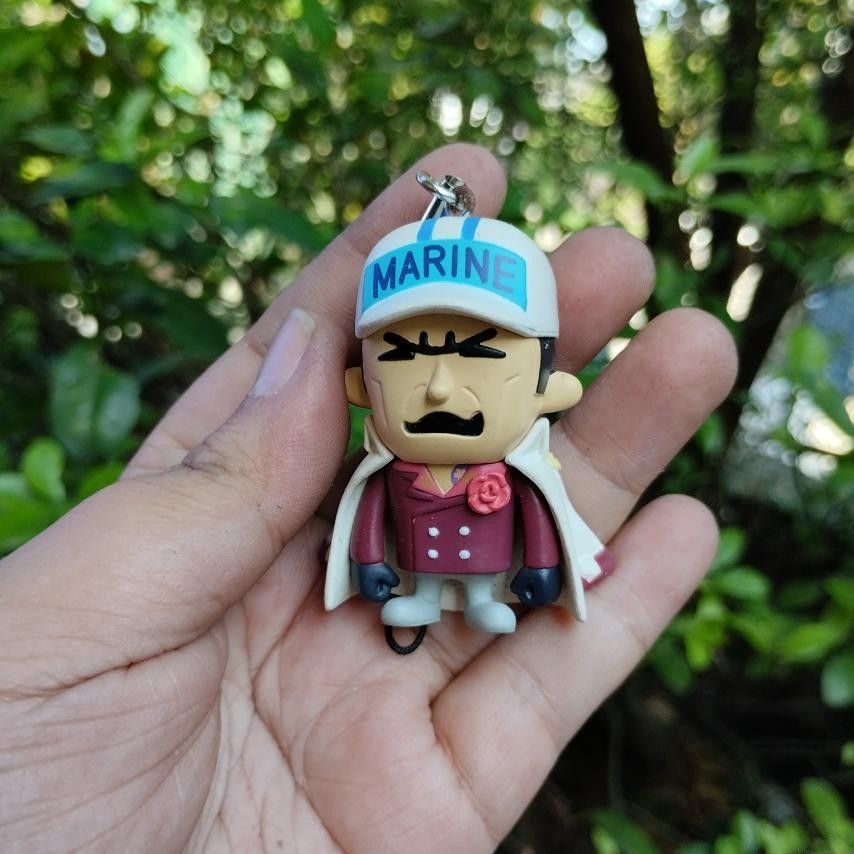 One Piece Akainu Sakazuki Figure Keychain, Hobbies & Toys, Toys & Games