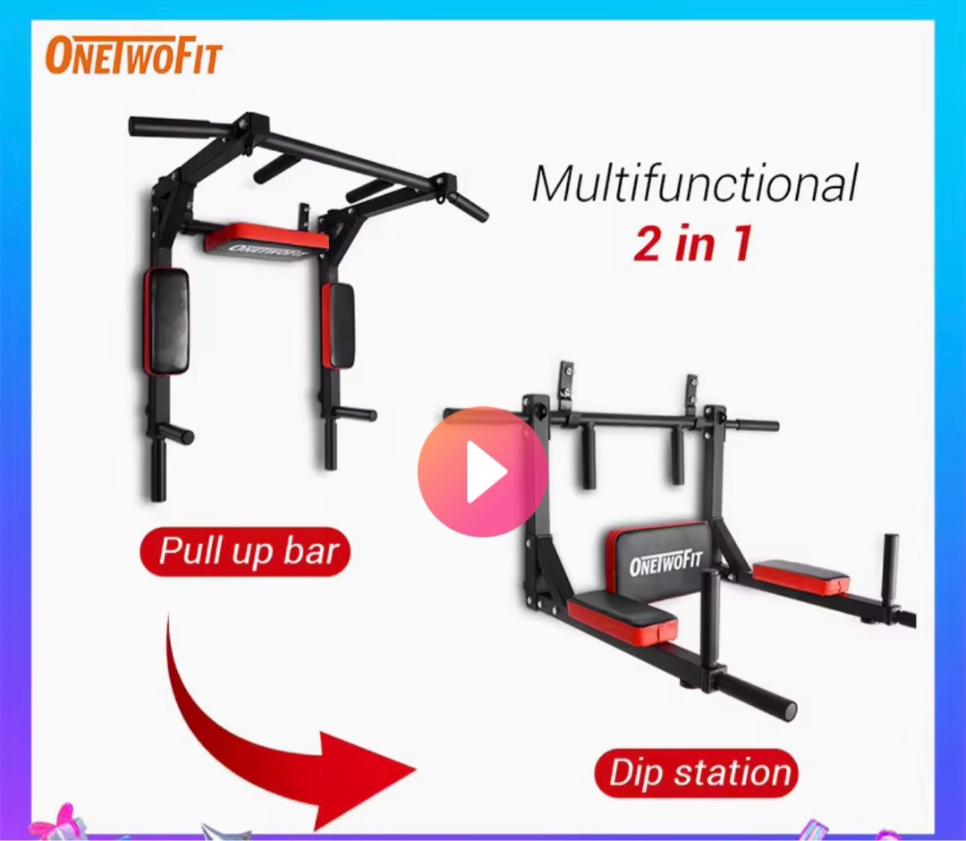 Door Pull Up Bar OneTwoFit Pull Up Foldable Pull Up Bar For Home