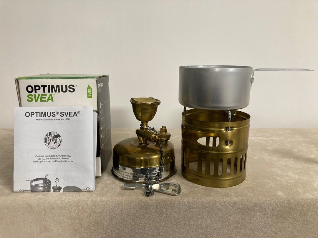 Optimus SVEA 123R white gasoline stove, 運動產品, 行山及露營