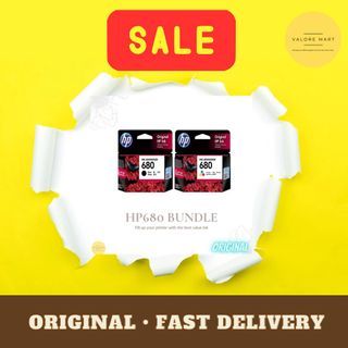[ORIGINAL + BUNDLE] hp 680 black + Color ink/ hp 680 ink