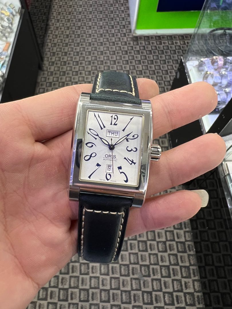 Oris rectangular day date hot sale