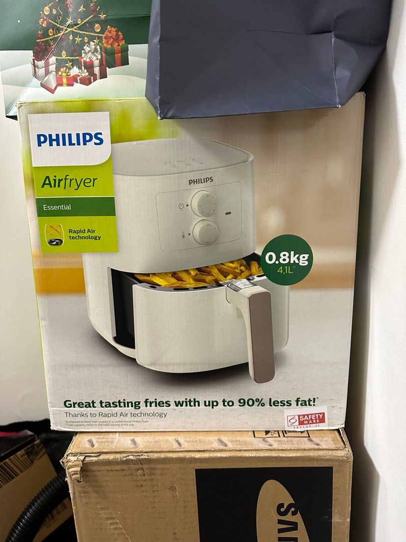 Philips Essential Airfryer HD9200/21 White, TV & Home Appliances ...
