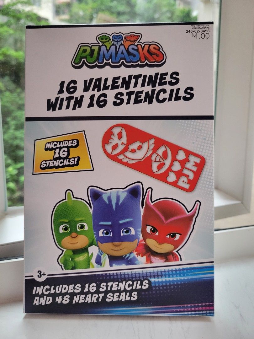 PJ Masks with 16 Stencils, 興趣及遊戲, 玩具 &amp; 遊戲類 - Carousell