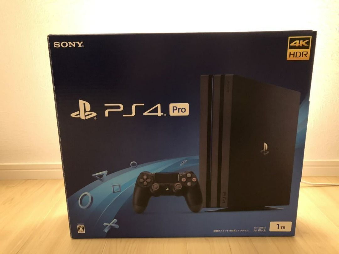 PlayStation4 Pro 深黑色1TB CUH-7200BB01 大量軟件♪, 電子遊戲, 電子