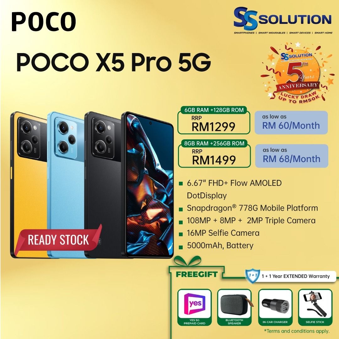 POCO X5 Pro 5G (Astral Black, 256 GB) (8 GB RAM) 