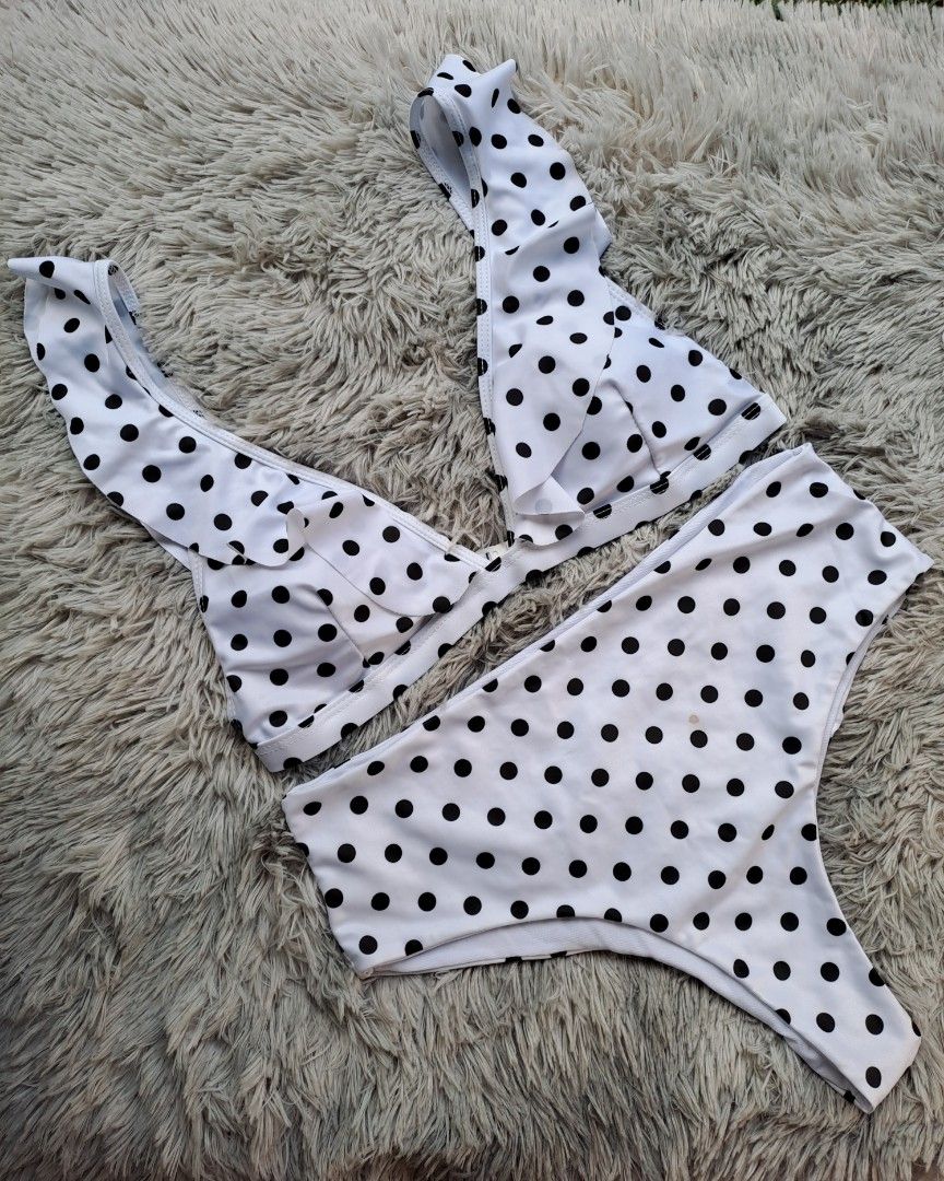 1980s Union Made Polka Dot Two Piece Set