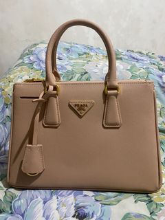Prada beige 2 way bag
