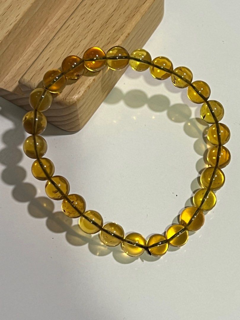 Amazoncom 125mm Natural Mexico Blue Amber Gemstone Clear Round Beads  Women Bracelet Necklace Certificate AAAAAA Clothing Shoes  Jewelry