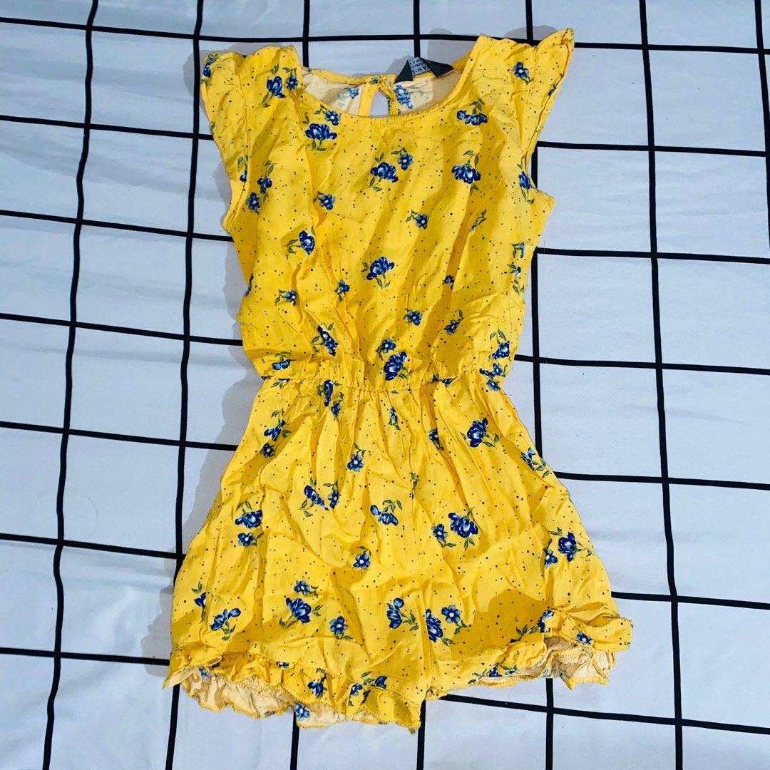 PRIMARK Yellow floral dress kids, Babies & Kids, Babies & Kids Fashion