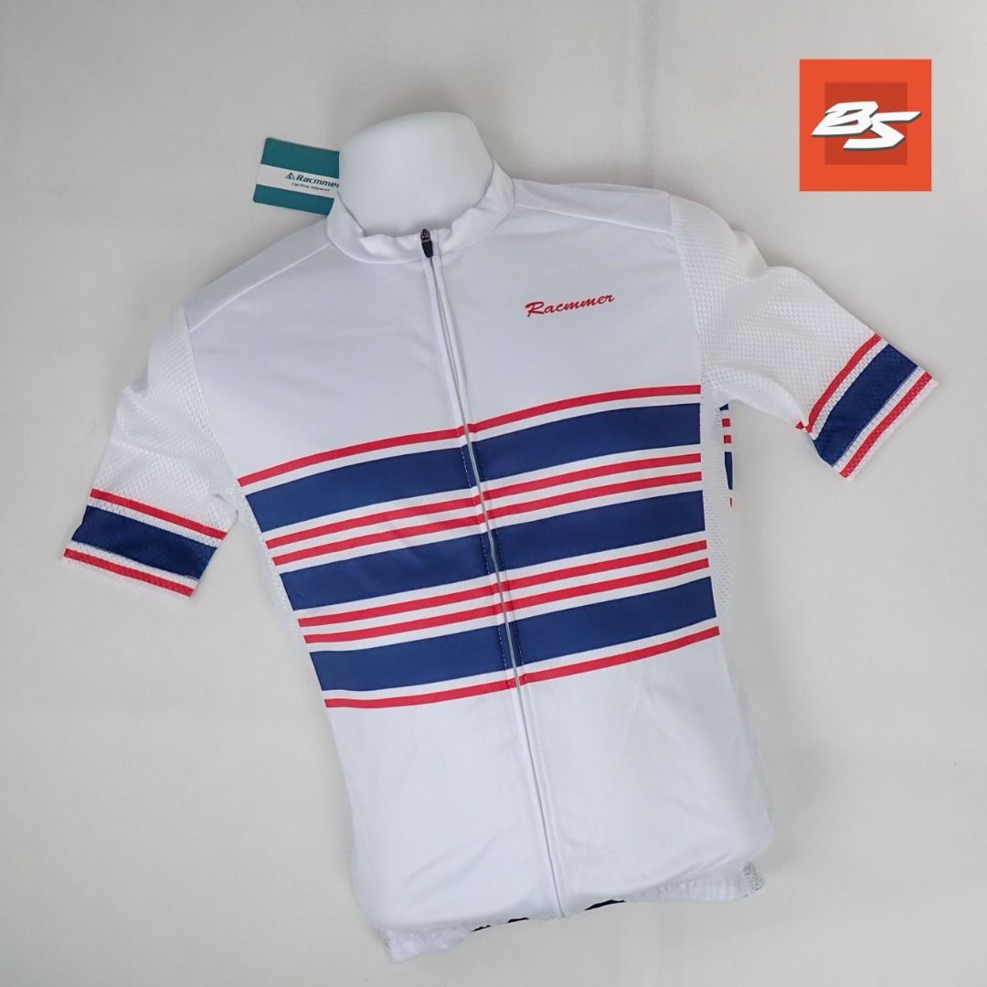 Racmmer cycling jersey White Strap
