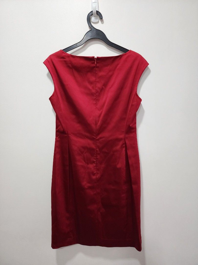 Ralph Lauren Red Sleeveless Dress Size 8 petite Women s Fashion
