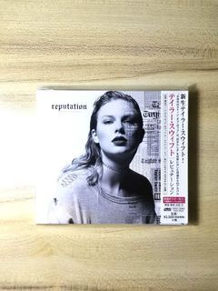 (RARE/JAPAN VERSION): TAYLOR SWIFT- REPUTATION 2017 JAPAN PRESSIMG CD WITH SLIP CASE, POSTER AND OBI STRIP (NOT VINYL)