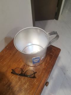 Retro aluminium mug (16cm diameter)