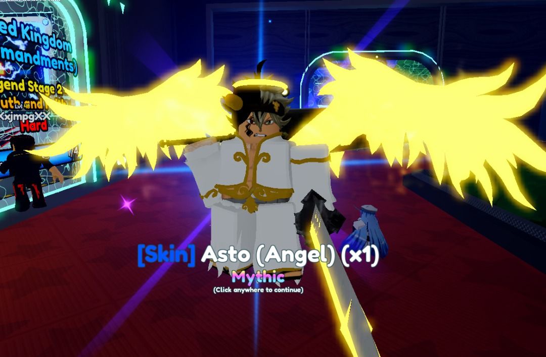 Anime Adventures ll Asta Angel Skin