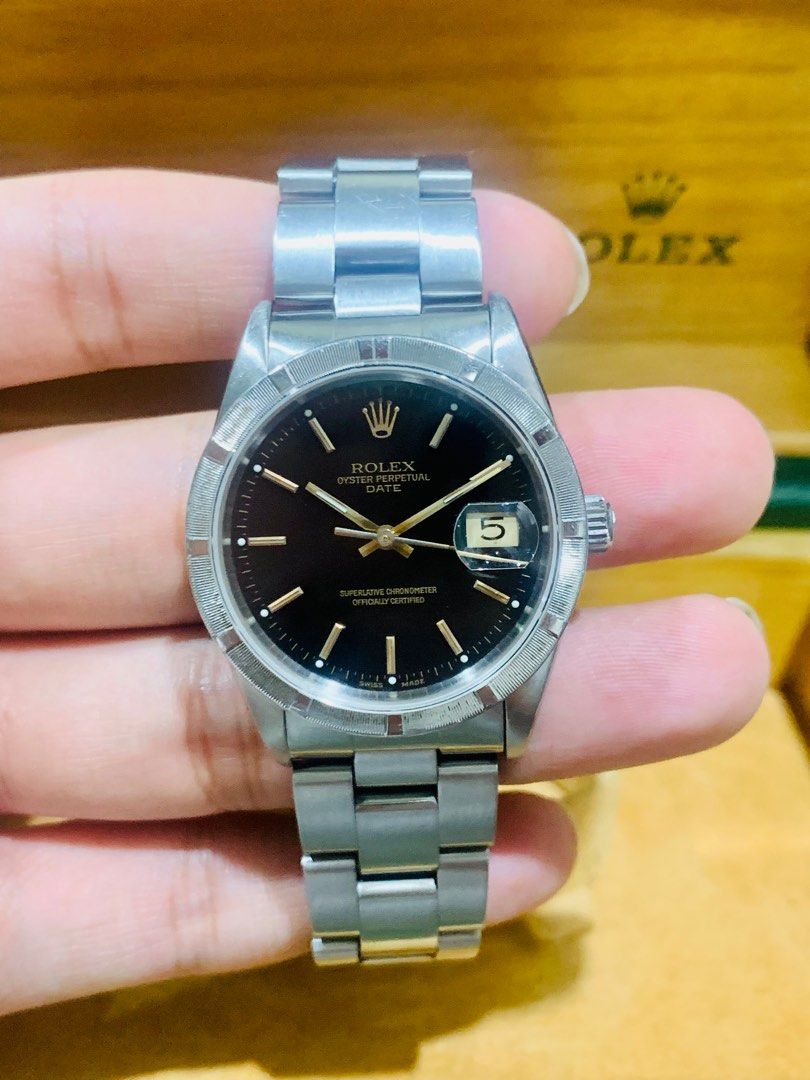 ROLEX Oyster Perpetual Date 15210 34mm Automatic Watch Full