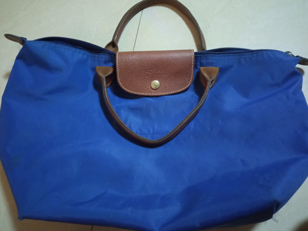 Royal blue Longchamp handbag on Carousell