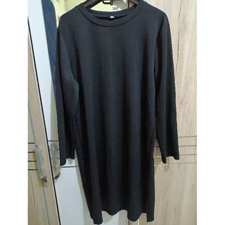 Scuba Import Dress Hitam Jumbo Bigsize