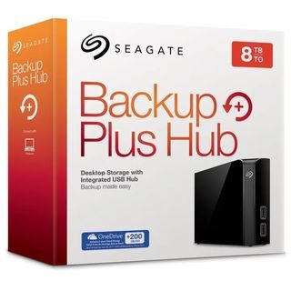 Seagate 8TB External Hard Disk HDD Backup Plus Hub Desktop Drive with Integrated USB Hub (STEL8000300) 