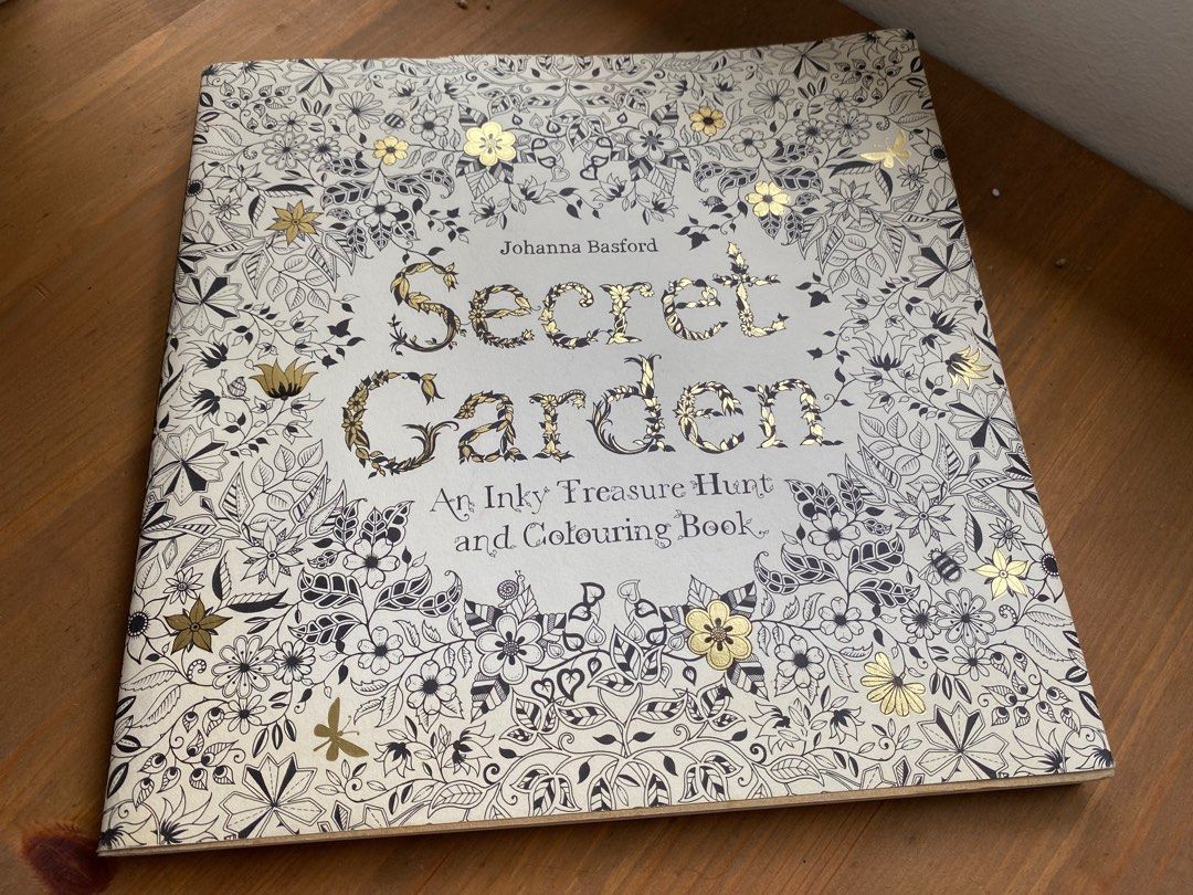 Secret Garden Colouring Book by Johanna Basford + Staedtler 24pc colour ...