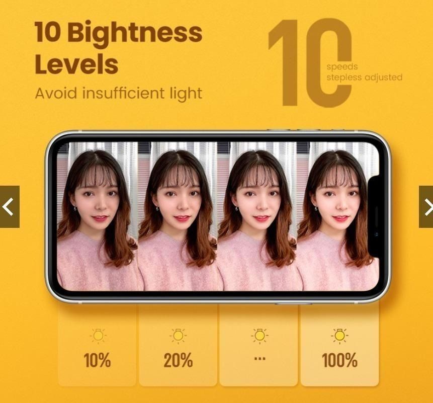 Ugreen Phone Stand Selfie Ring Light Mobile Phone Holder Phone Live