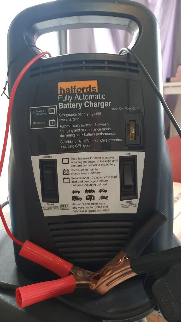 Halfords bike charger store