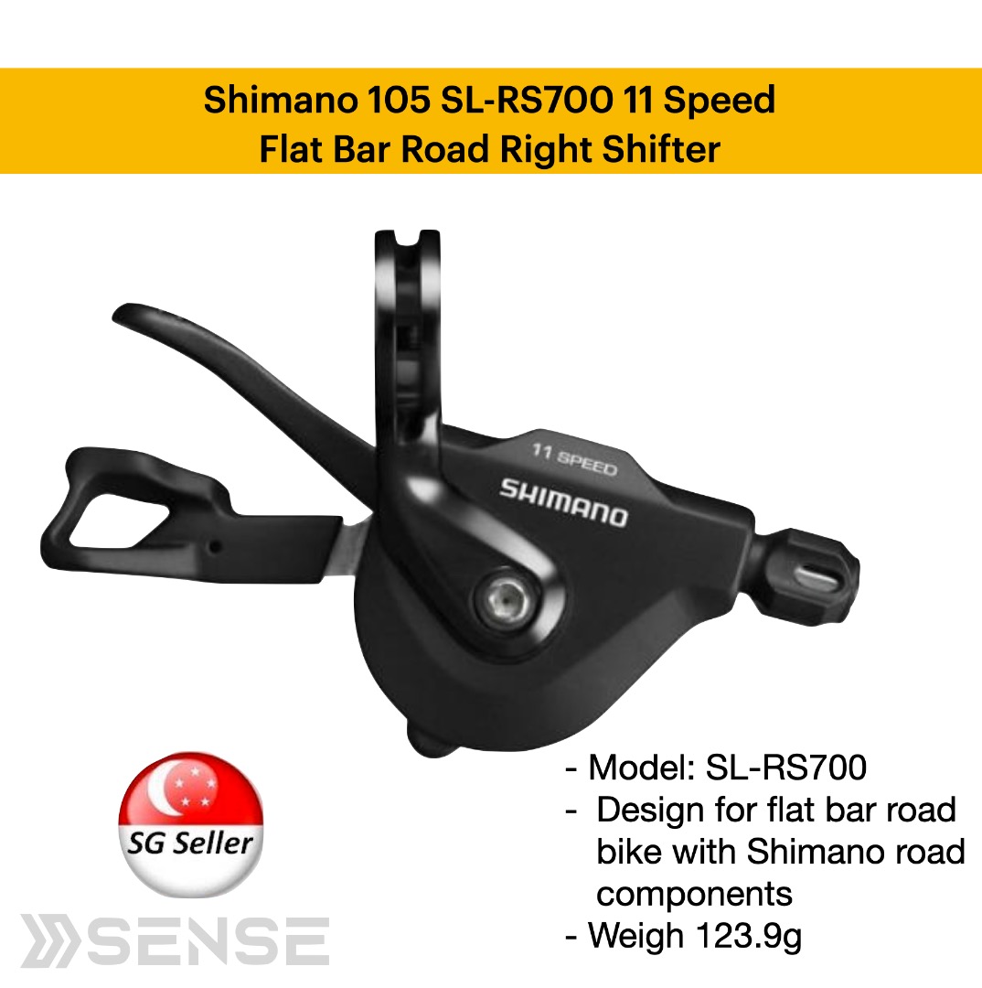 Shimano 105 SL RS700 R 11 Speed Flat Bar Road Right Shifter Sports Equipment Bicycles Parts Parts Accessories on Carousell