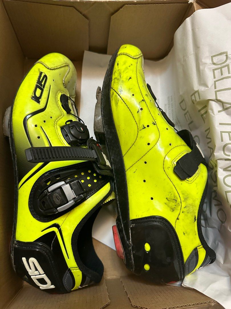Sidi kaos road outlet shoe yellow fluo